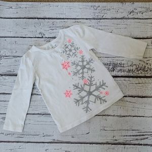 2t Snowflake Long Sleeve Shirt